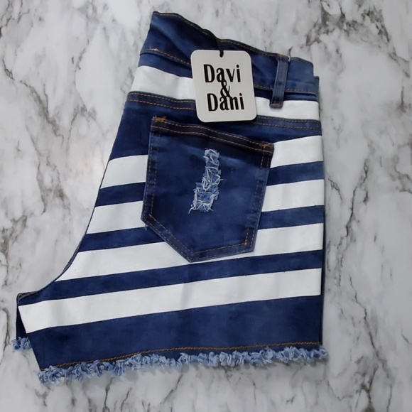 Davi & Dani Pants - Davi & Dani Denim Shorts